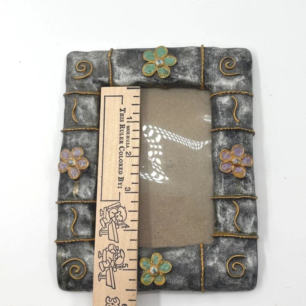 Freds 3x4 Frame Grey Stone Whimsigoth Y2K Fairycore Ren Faire Witchy Photo Decor
